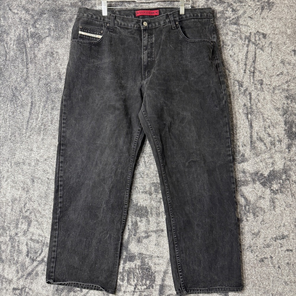 Vintage‎ US Polo Assn Mens Baggy Denim Jeans Straight Leg 40x30 Y2K Skater